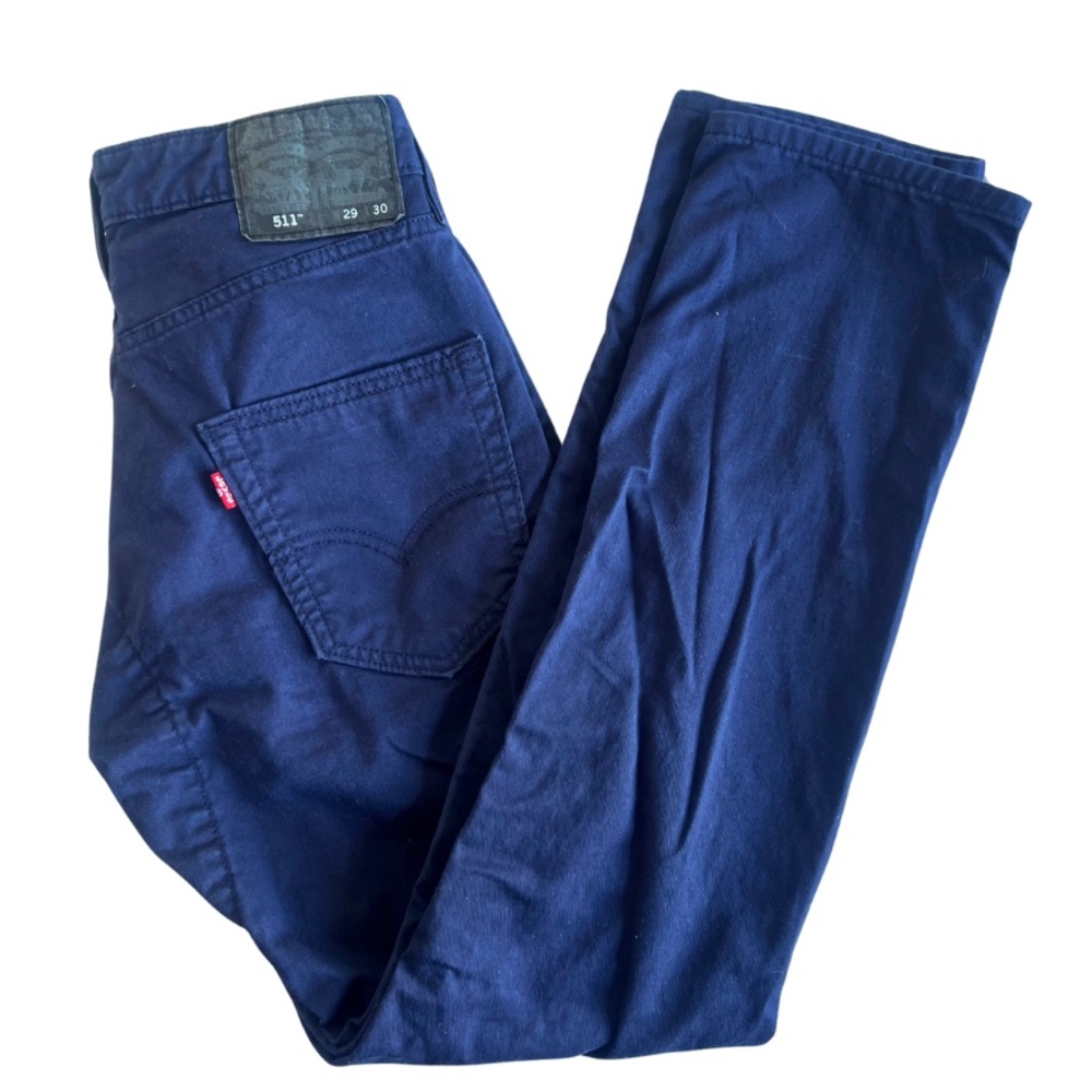 28x30 Levi's 511 Commuter Men's Navy Chino Pants